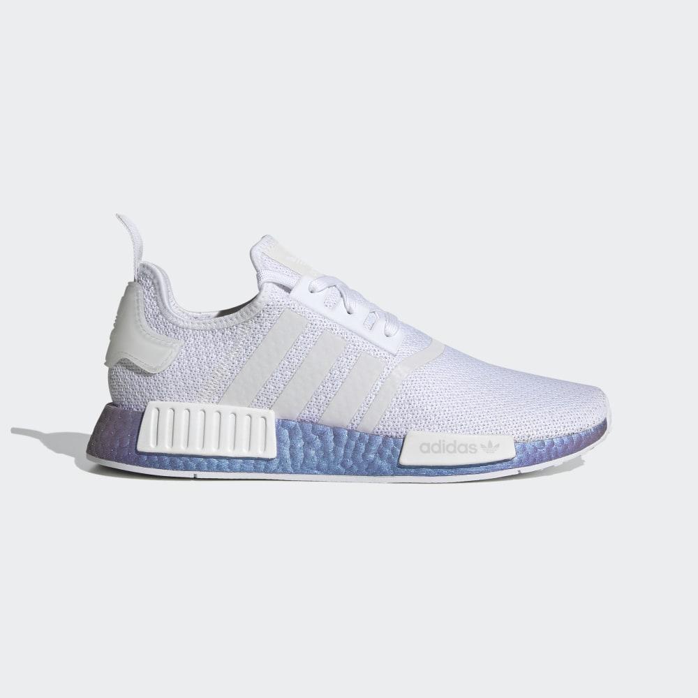 Originals Adidas NMD_R1 Dama Romania - Argintii Metal/Albi FV5344